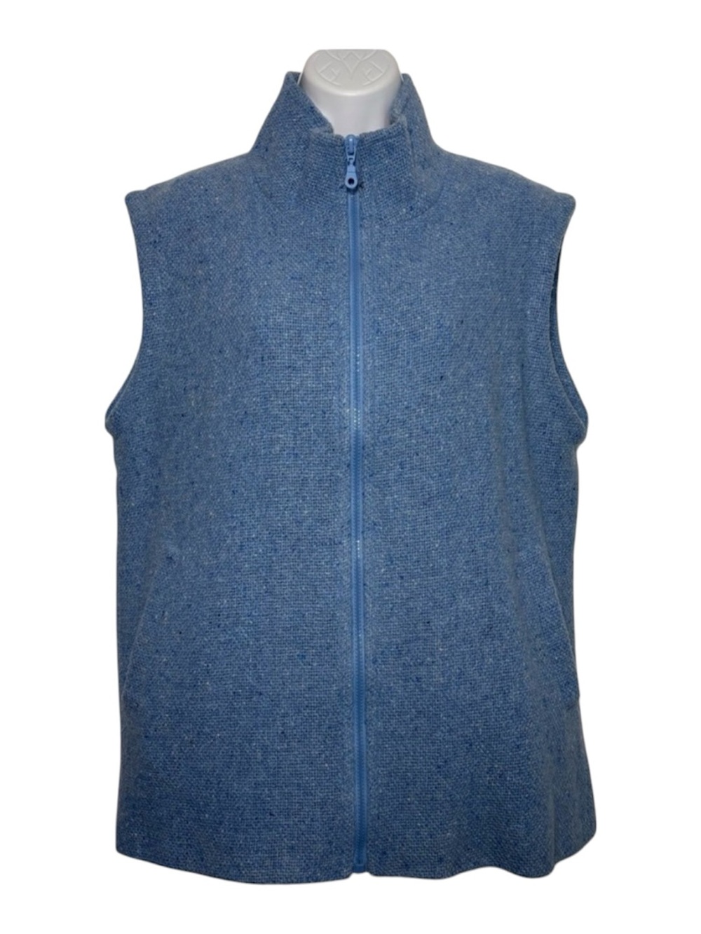 Boyne Valley Weavers Handcrafted in Ireland Wool Blend Womens Zip up Vest SzM